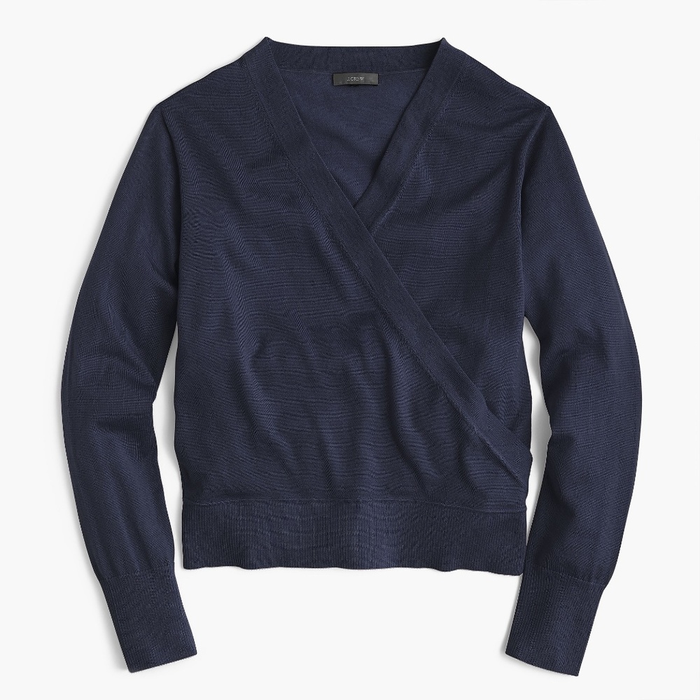 NWOT J. Crew Women's Merino Wrap Sweater